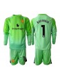 Manchester United Altay Bayindir #1 Torwart Ausweichtrikot für Kinder 2025-26 Langarm (+ Kurze Hosen)
